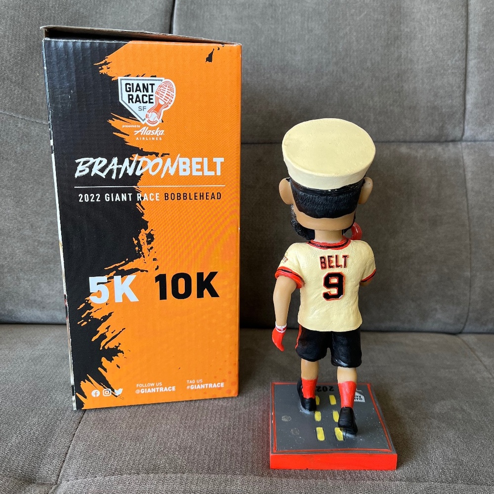 2022 SF Giants Race Brandon Belt Captain Bobble Head - Picture 2 of 3